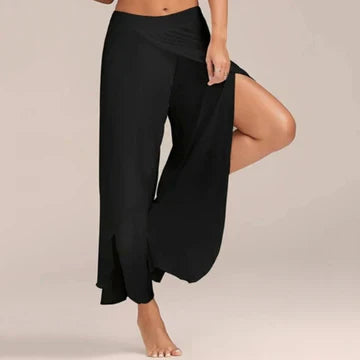 Bailey – Luchtige yogabroek met hoge taille en rechte pijpen