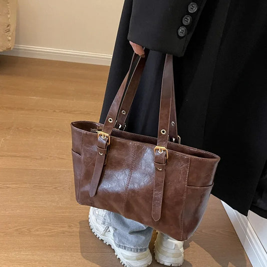 Soo – koreaanse retro schoudertas van pu-leer