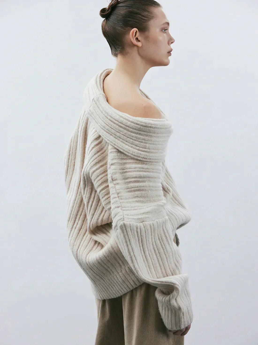Maïa – oversized gebreide damestrui van wol