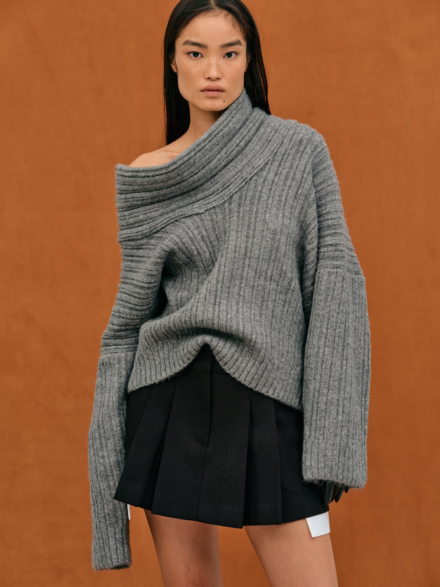 Maïa – oversized gebreide damestrui van wol
