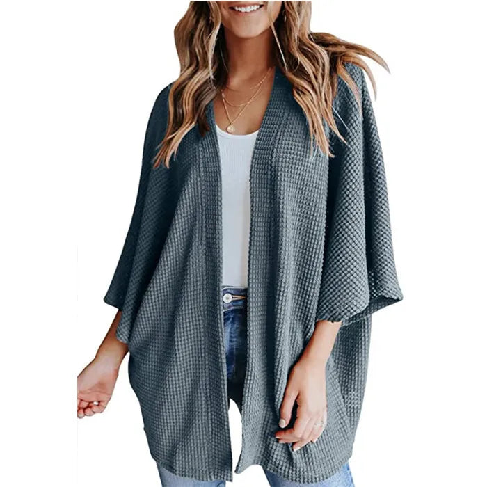 Gerson – luchtig dames cardigan-vest met vleermuismouwen
