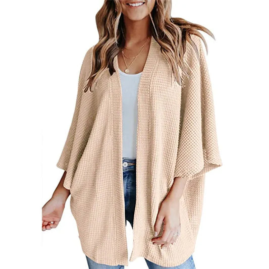 Gerson – luchtig dames cardigan-vest met vleermuismouwen