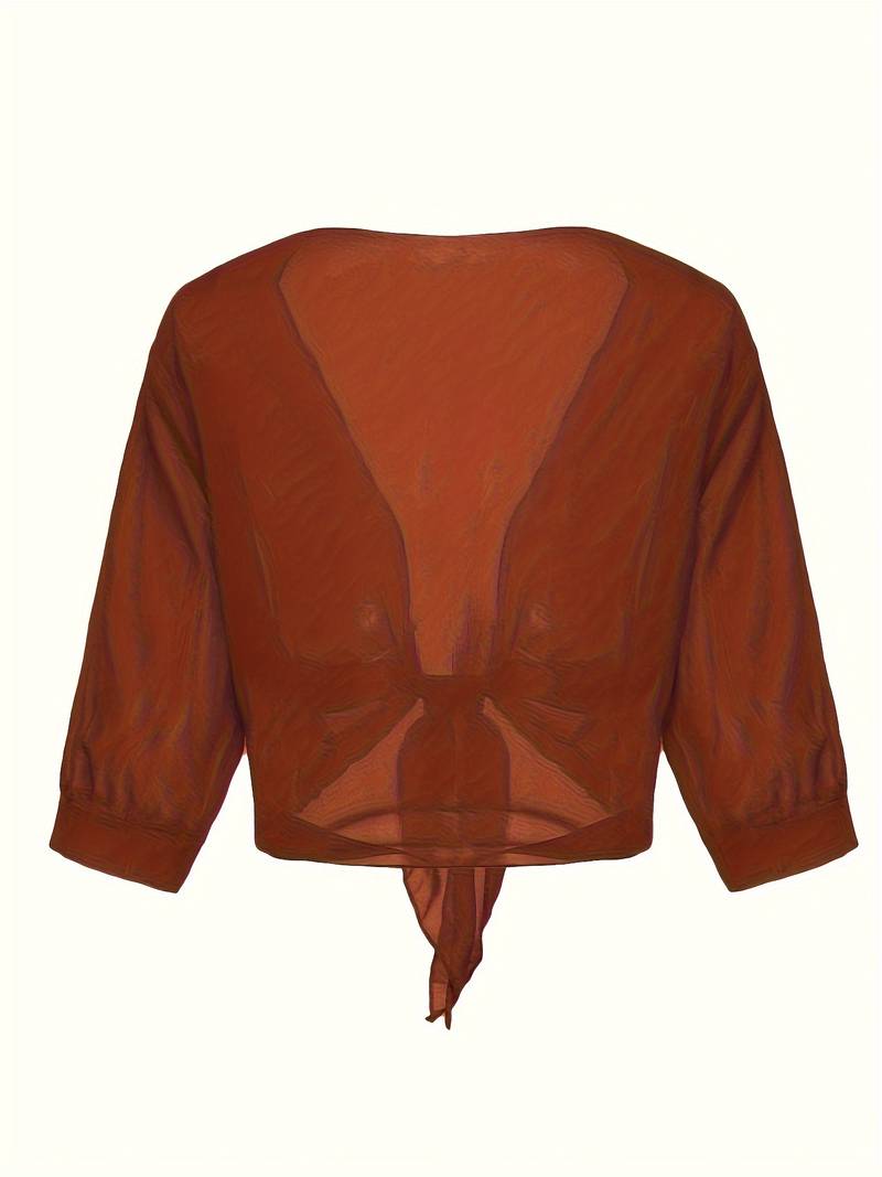 Sofia - Luchtige Cropped Cardigan Top