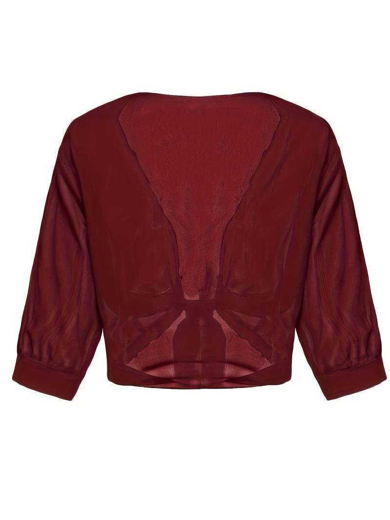 Sofia - Luchtige Cropped Cardigan Top