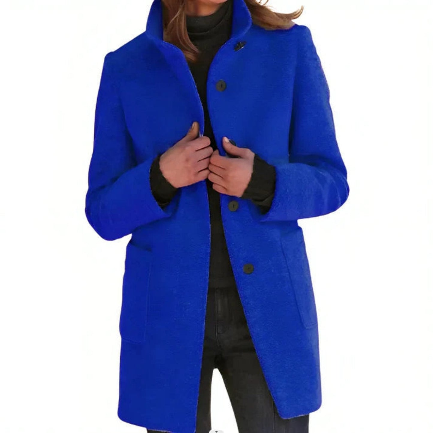 Chelsea – wintermantel met regular fit en monochroom design