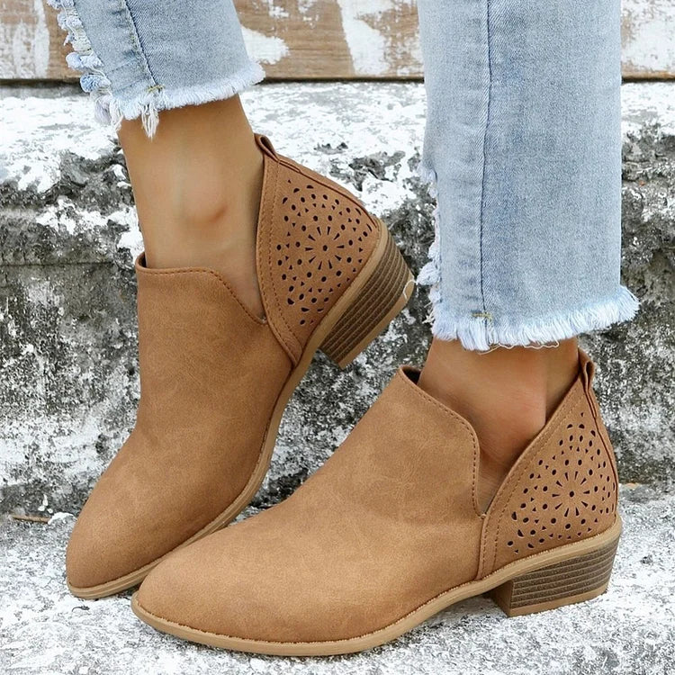 Noëlle – Comfortabele Leren Dames Schoenen Met Lage Hak