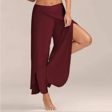 Bailey – Luchtige yogabroek met hoge taille en rechte pijpen