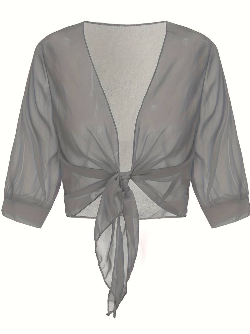 Sofia - Luchtige Cropped Cardigan Top