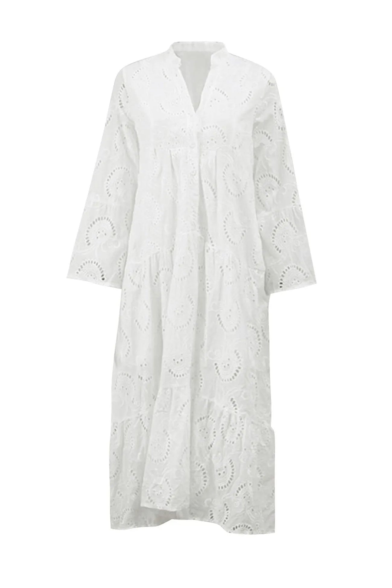 Flora – Maxi-jurk met romantische bloemenprint en vloeiende rok