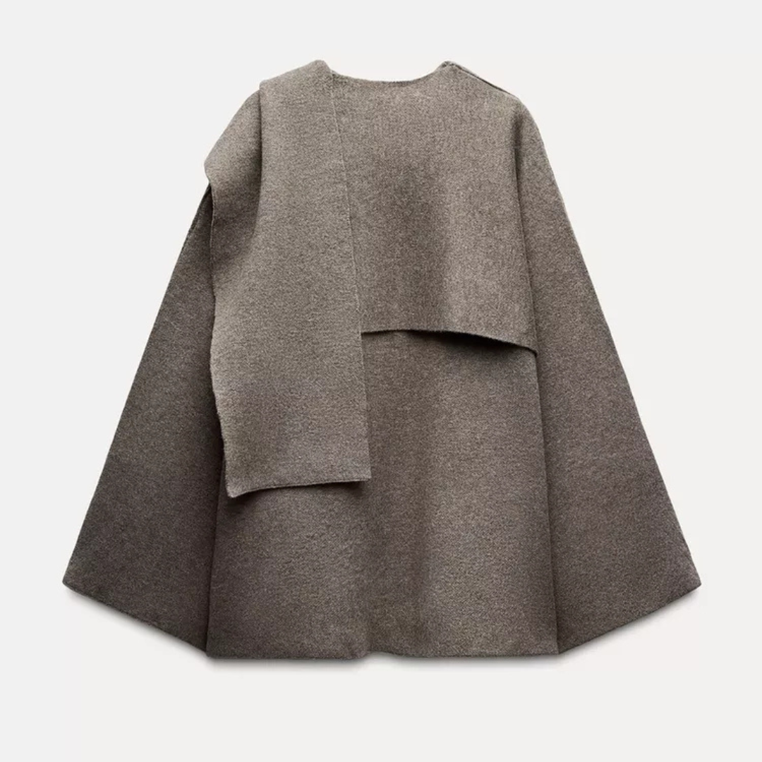 Celine – elegante dames cape jas met mid-length snit
