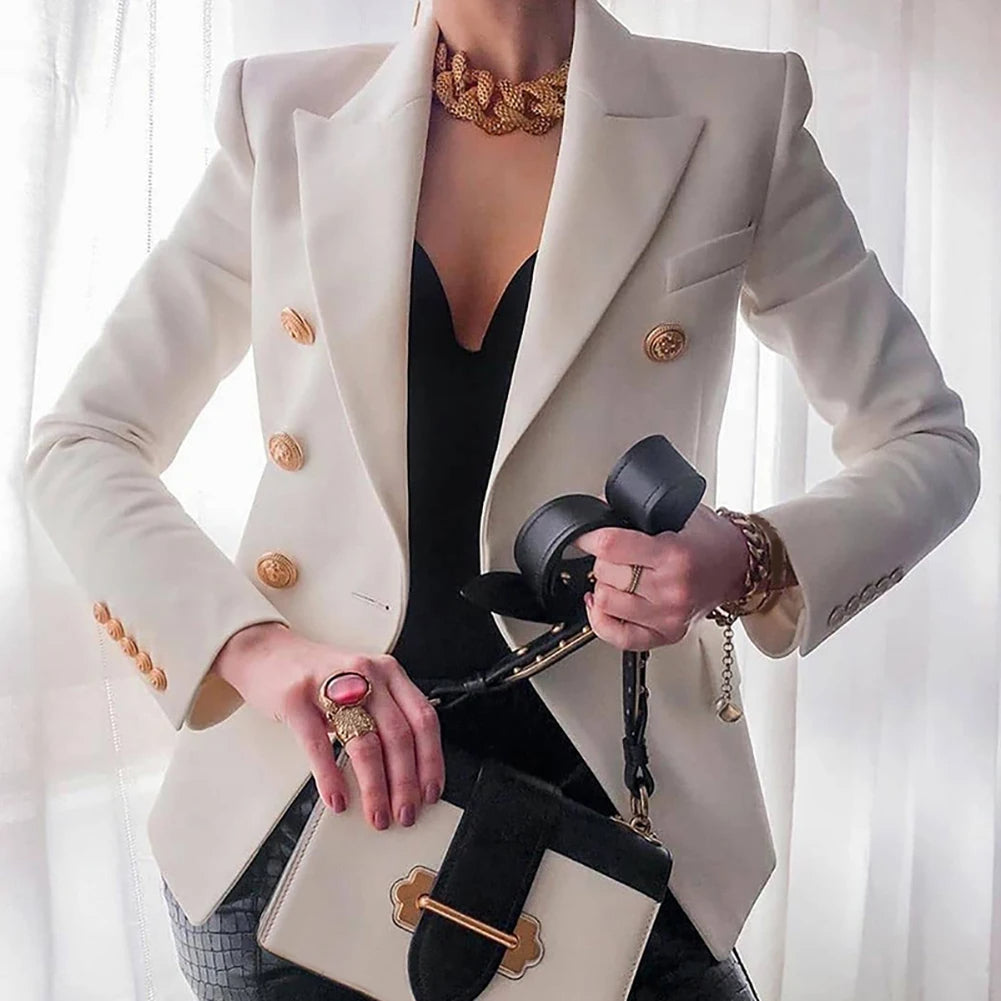 Hedy – getailleerde blazer met tweeknoopsluiting en zachte voering
