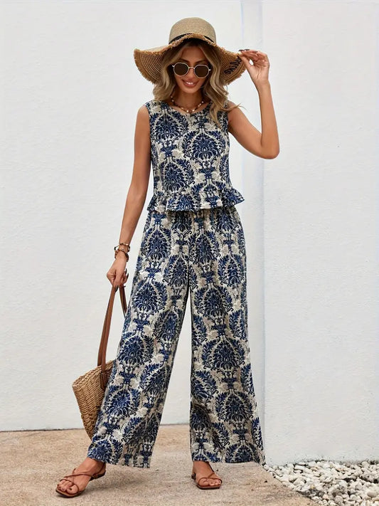 Nina – Stijlvolle tweedelige zomerset voor dames
