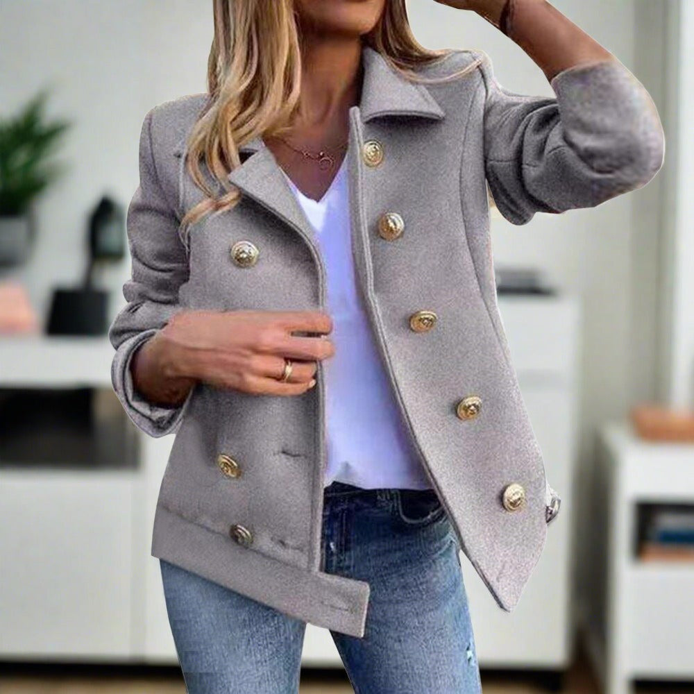 Elise – effen damesblazer met knoopsluiting