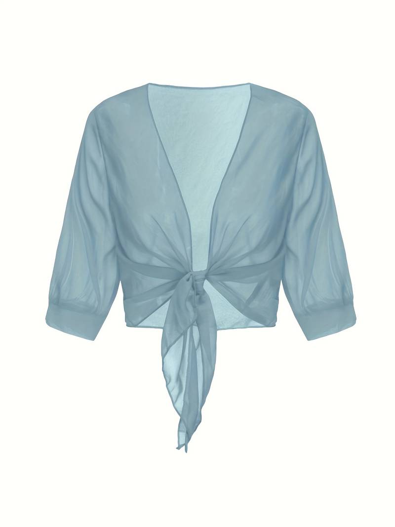 Sofia - Luchtige Cropped Cardigan Top