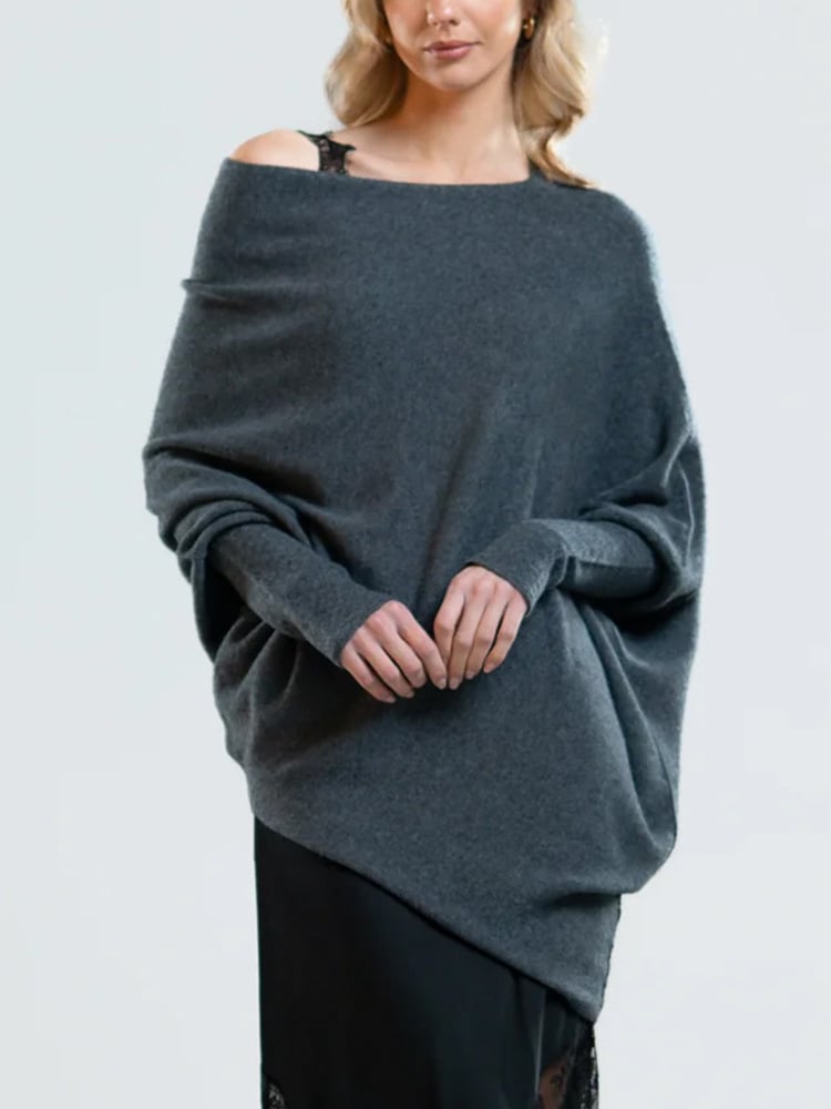 Amira – Off Shoulder Dames Trui Van Zachte Stof