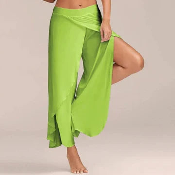 Bailey – Luchtige yogabroek met hoge taille en rechte pijpen