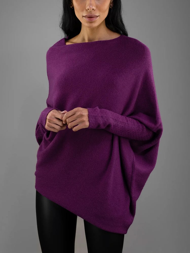 Amira – Off Shoulder Dames Trui Van Zachte Stof