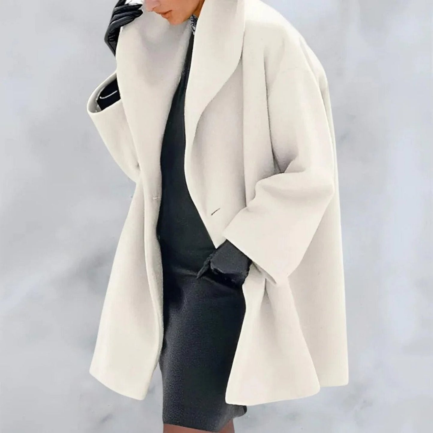 Serina – elegante winterjas met regular fit en effen design