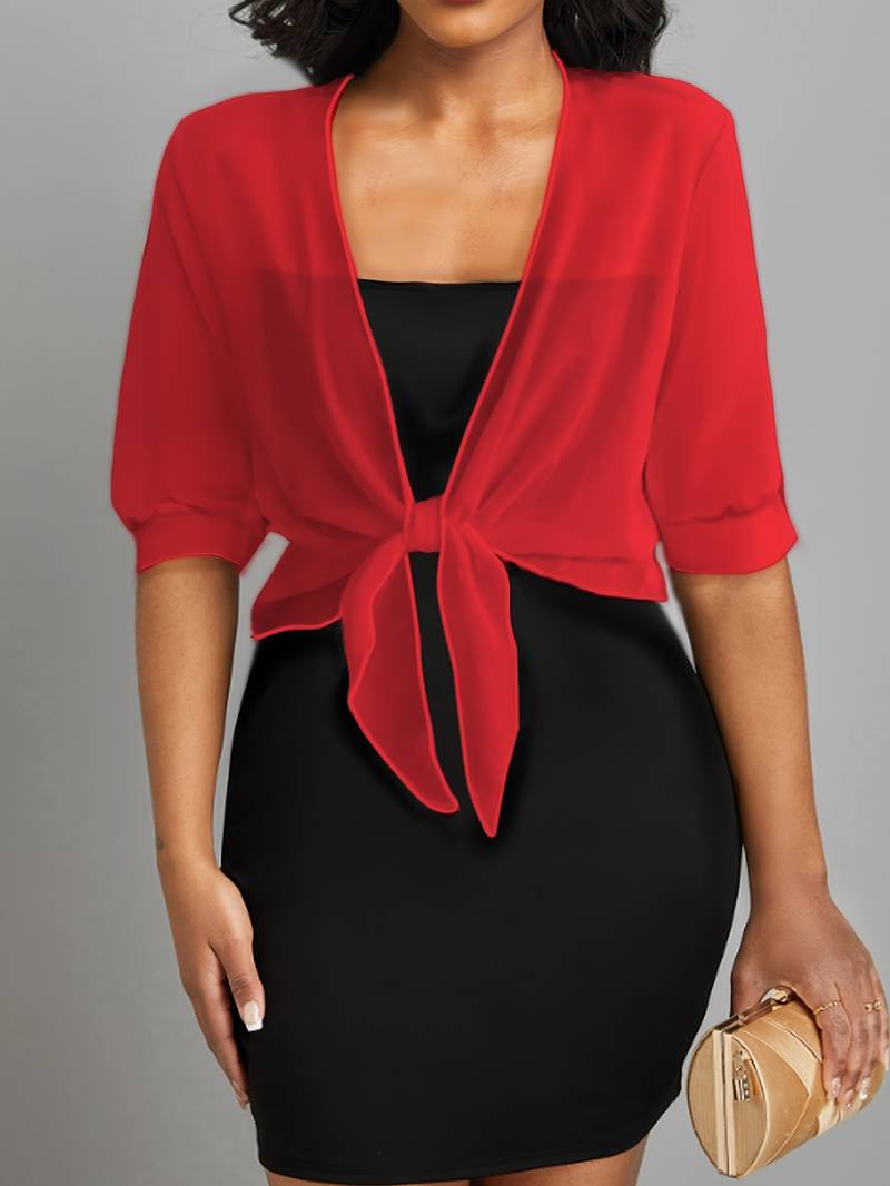 Sofia - Luchtige Cropped Cardigan Top