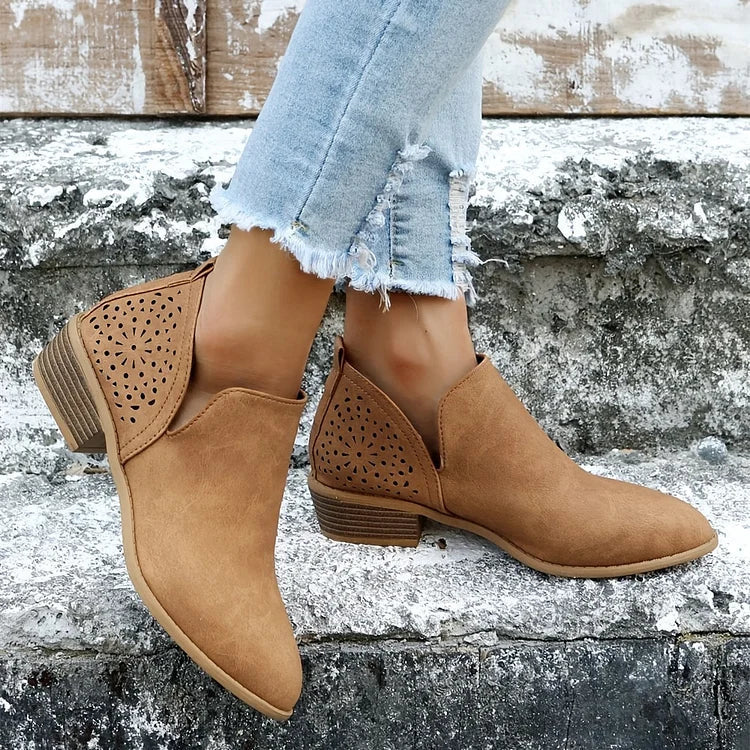 Noëlle – Comfortabele Leren Dames Schoenen Met Lage Hak