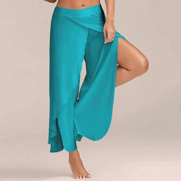 Bailey – Luchtige yogabroek met hoge taille en rechte pijpen