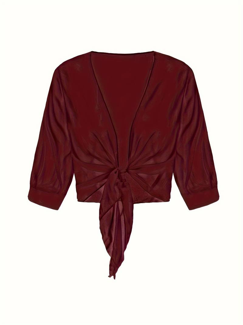 Sofia - Luchtige Cropped Cardigan Top