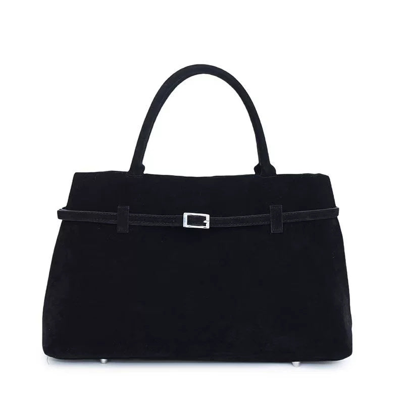 Anaïs – suede shopper tas met ruim interieur en versterkte hendels