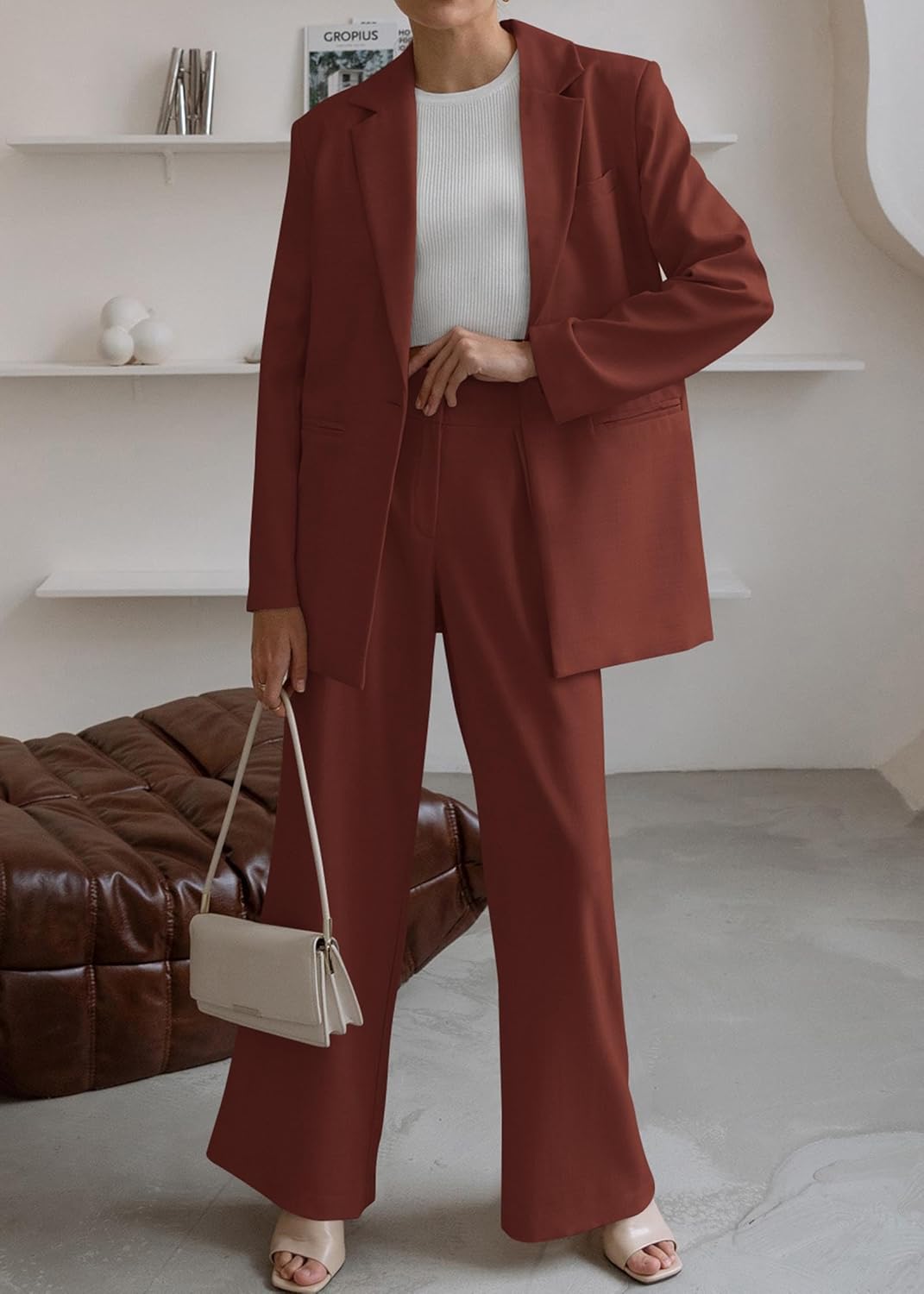Elise – Tweedelig Damespak Met Rechte Broek En Blazer