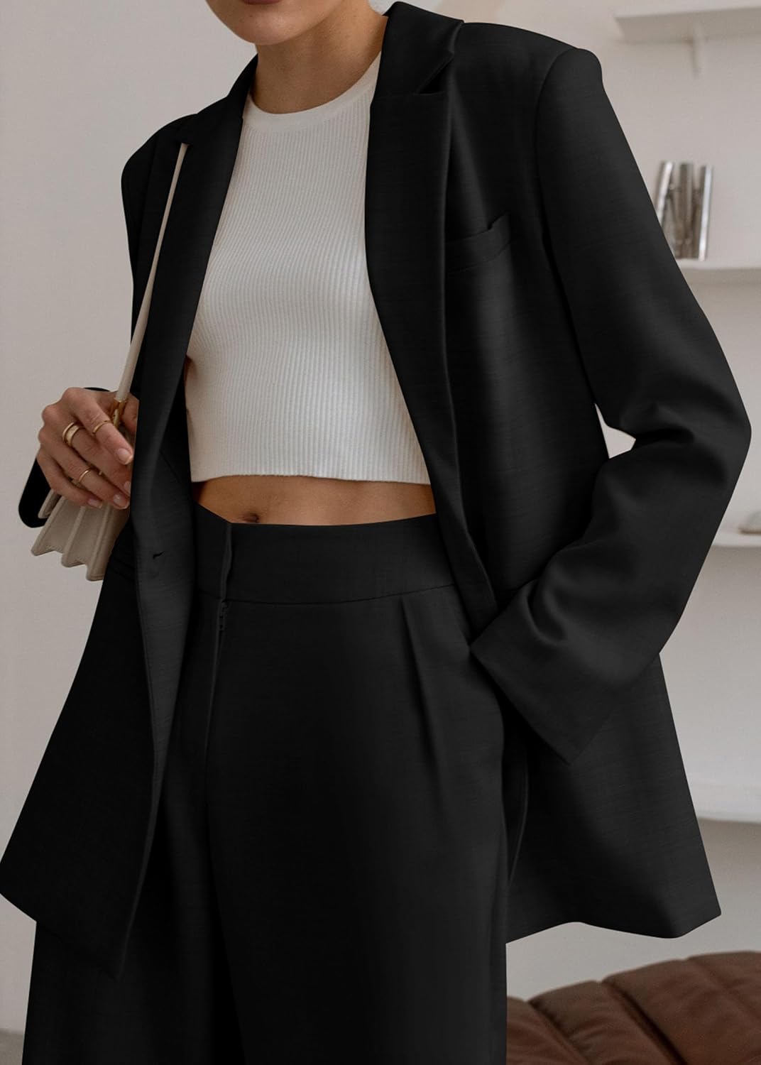 Elise – Tweedelig Damespak Met Rechte Broek En Blazer