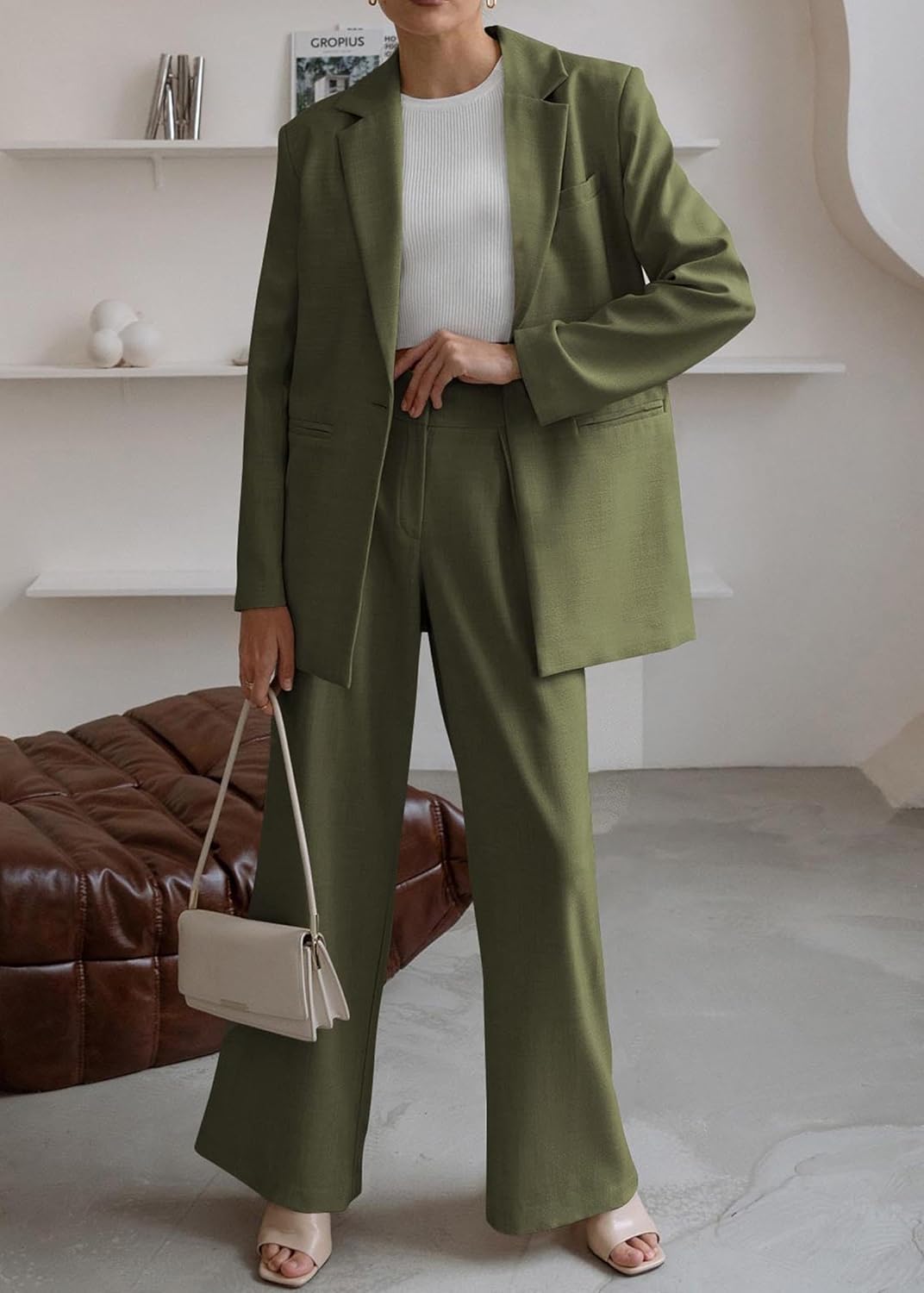Elise – Tweedelig Damespak Met Rechte Broek En Blazer