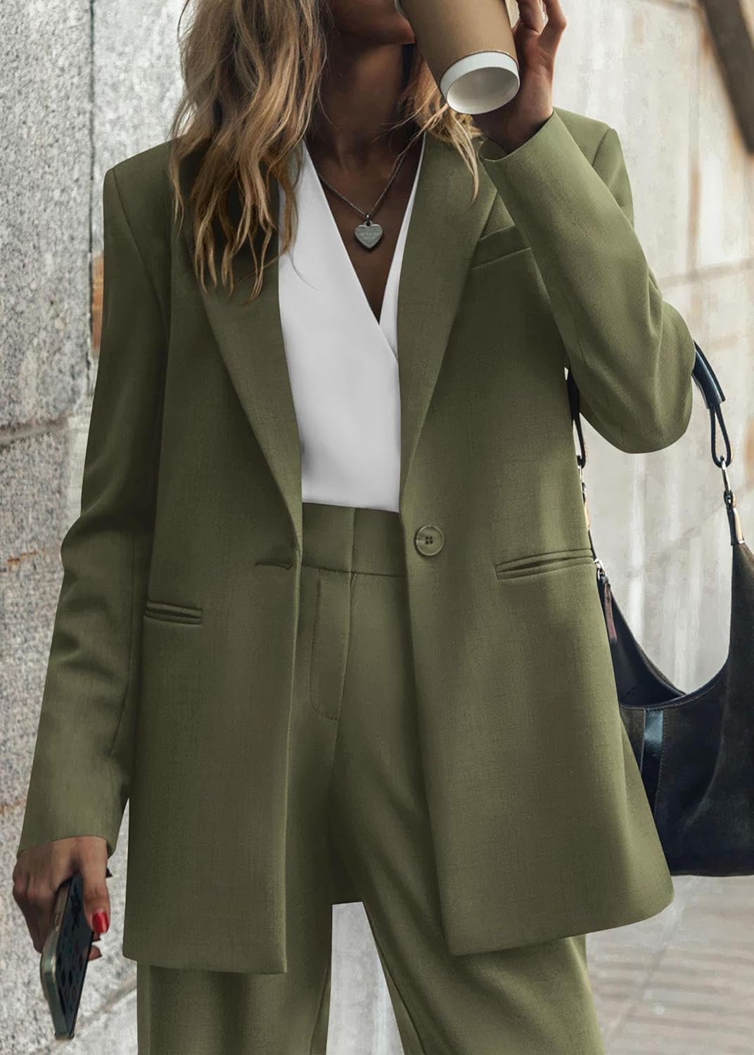 Elise – Tweedelig Damespak Met Rechte Broek En Blazer