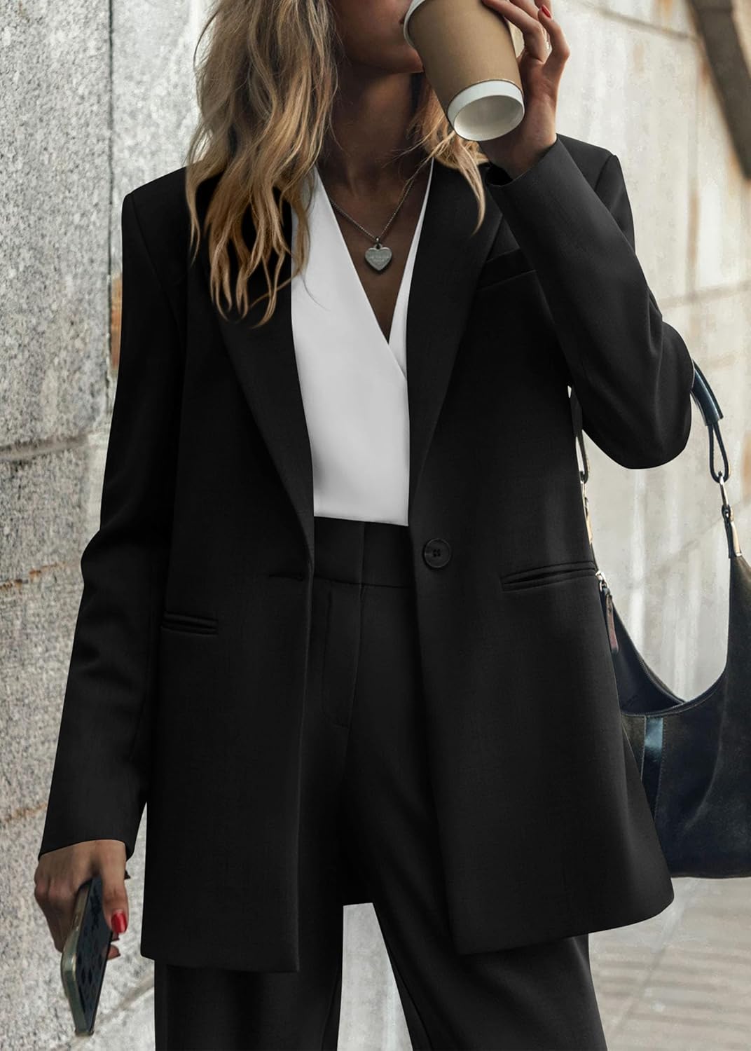 Elise – Tweedelig Damespak Met Rechte Broek En Blazer