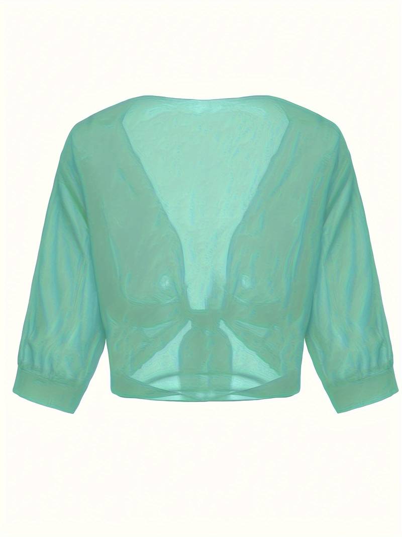 Sofia - Luchtige Cropped Cardigan Top