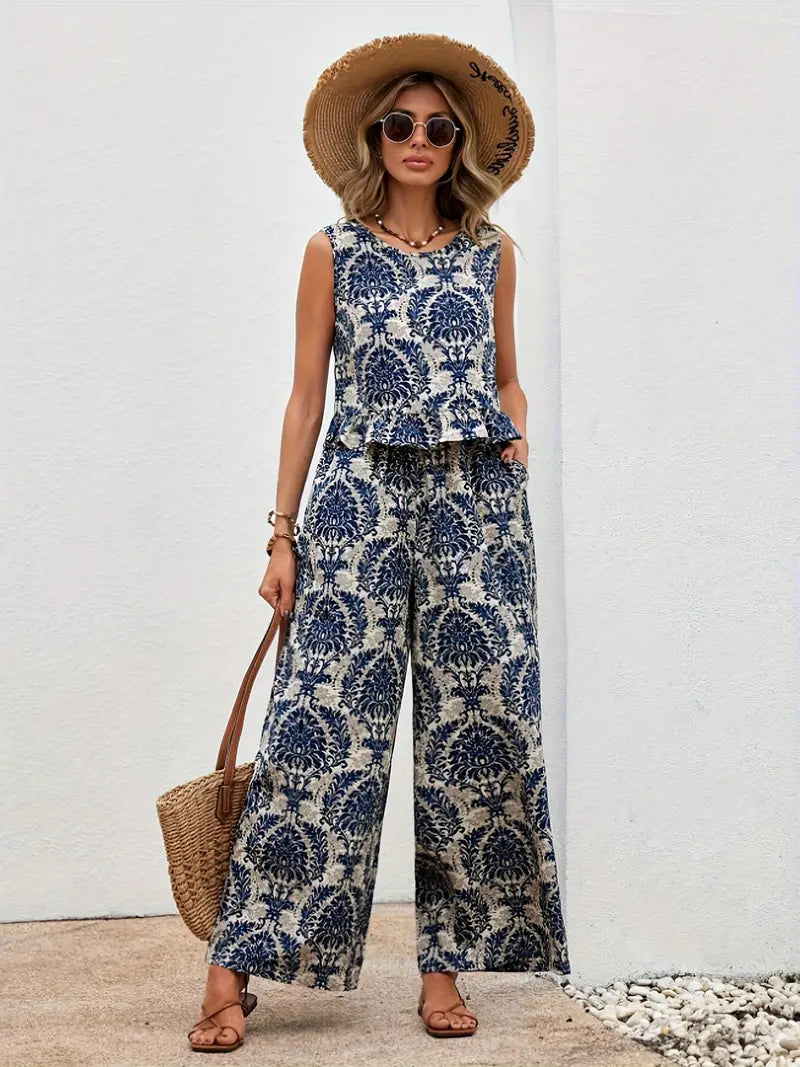 Nina – Stijlvolle tweedelige zomerset voor dames
