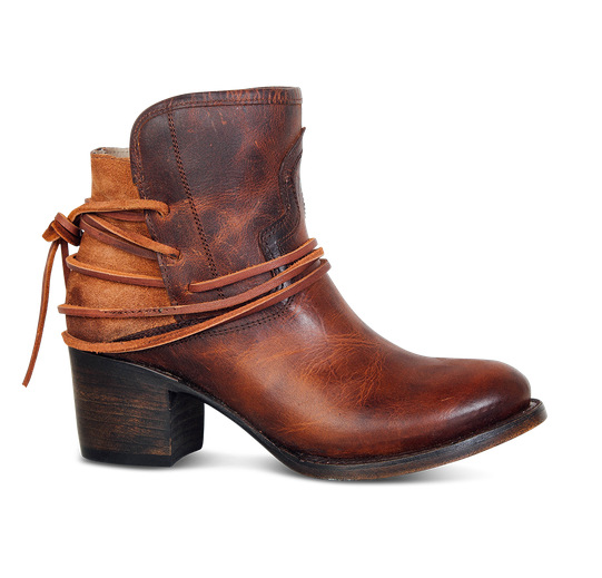 Amber – enkelhoge dames laarzen met veters en blokhak