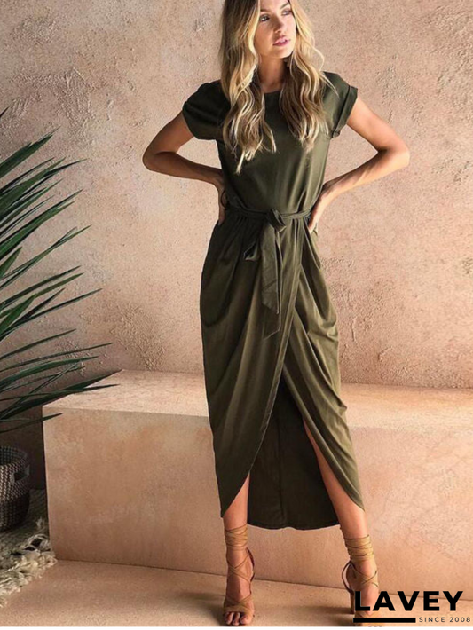 Fien – Luxe katoenen jurkmet subtiele stretch
