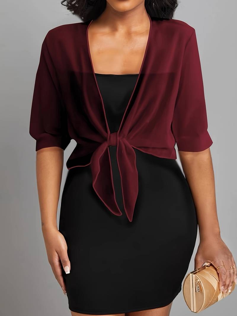 Sofia - Luchtige Cropped Cardigan Top