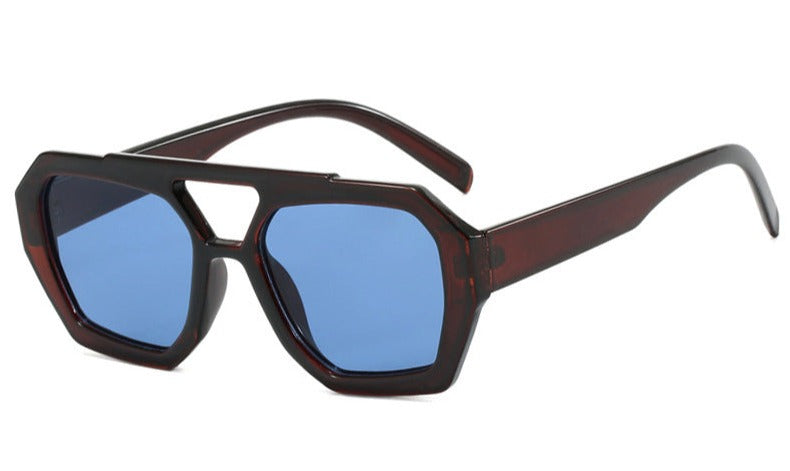 Nina – Oversized zonnebril met vierkant frame en UV-filter