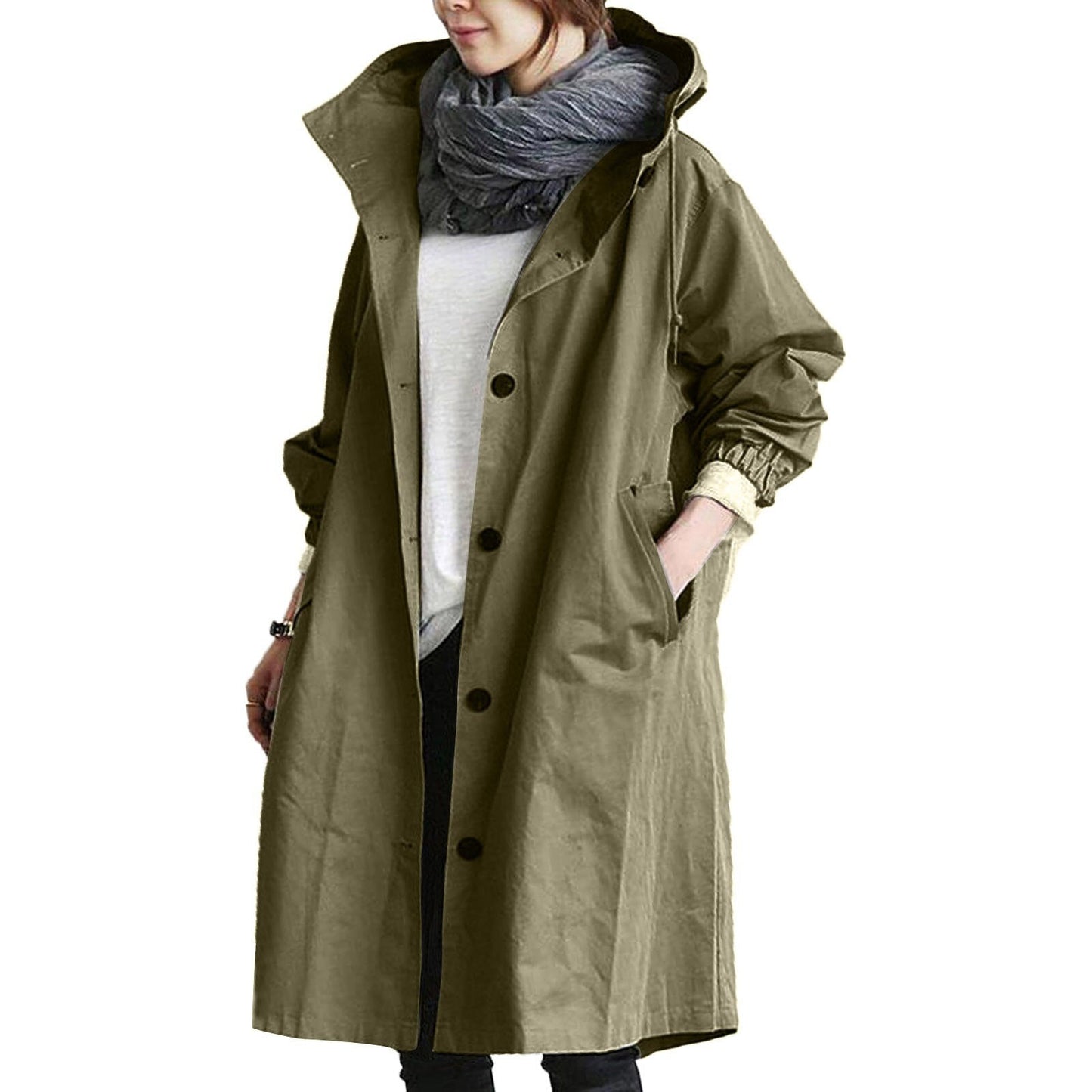 Rebecca – Waterdichte Dames Trenchcoat met capuchon
