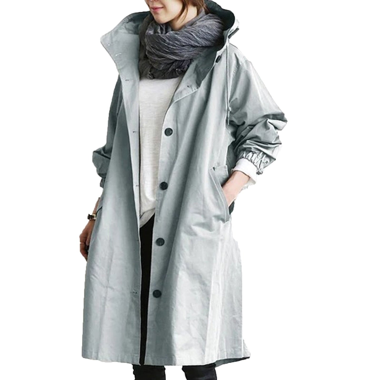 Rebecca – Waterdichte Dames Trenchcoat met capuchon