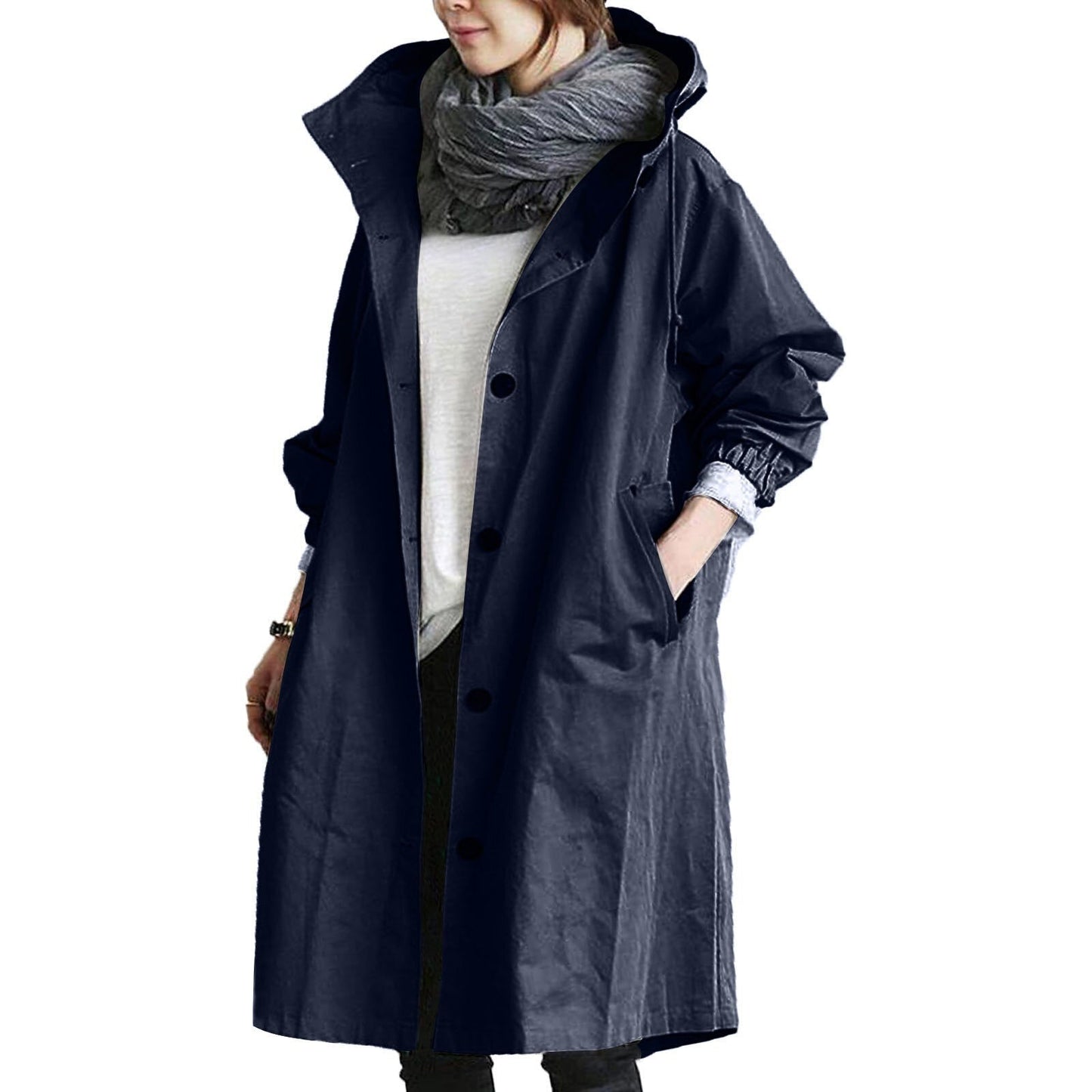 Rebecca – Waterdichte Dames Trenchcoat met capuchon