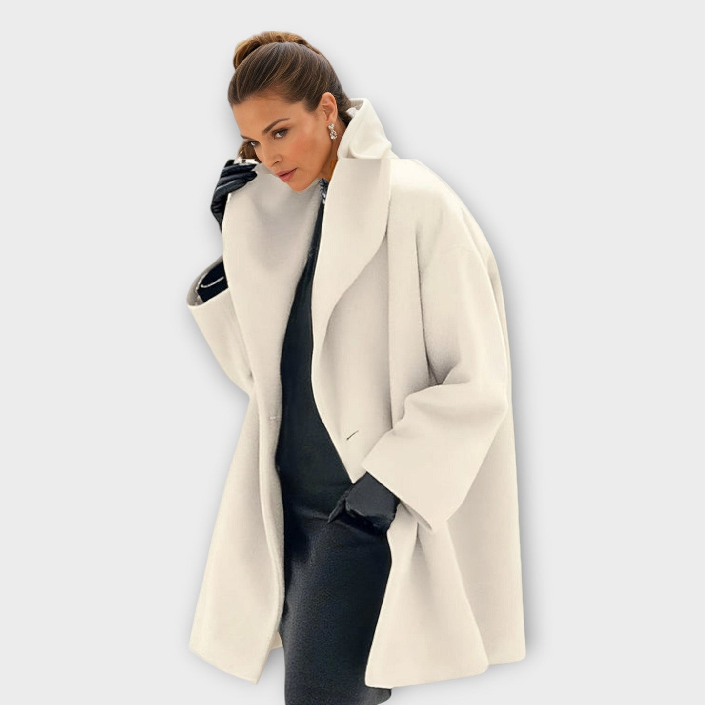 Arlette – gevoerde trenchcoat met getailleerde pasvorm en knoopsluiting