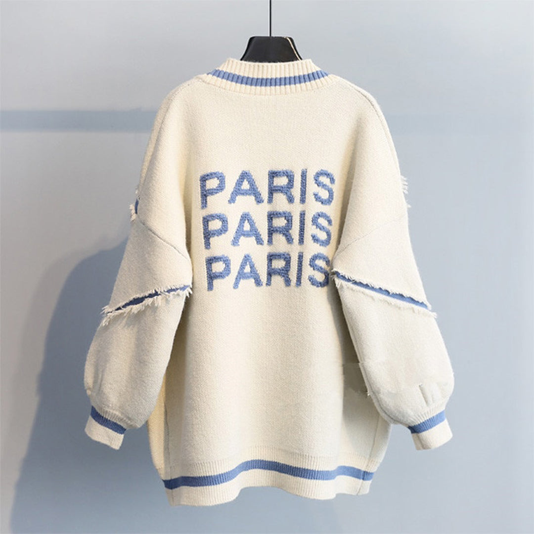Jill – gestructureerd cardigan vest met Parijse stijl