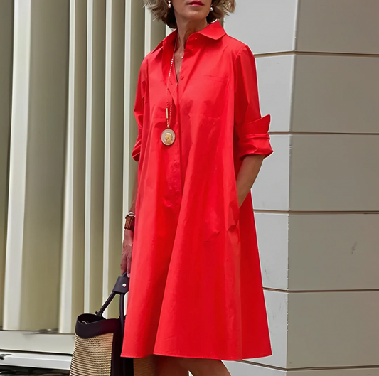 Drika Navy – polojurk met witte accenten en korte mouwen