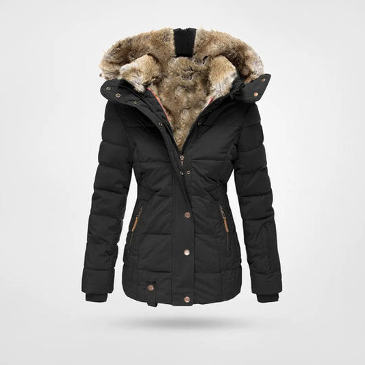 Julia – Dames Winterjas Van Polyester Met Capuchon En Fleecevoering
