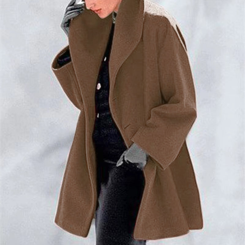 Serina – elegante winterjas met regular fit en effen design
