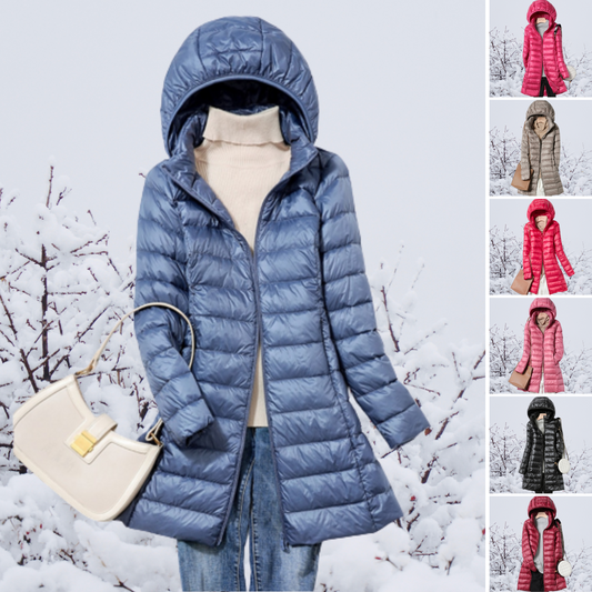 Doria – ultra light casual winterjas met lange mouwen