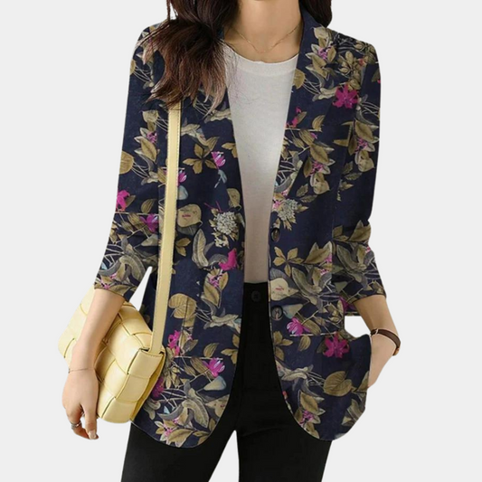 Jenna – Gebloemde Dames Blazer Met Comfortabele Pasvorm