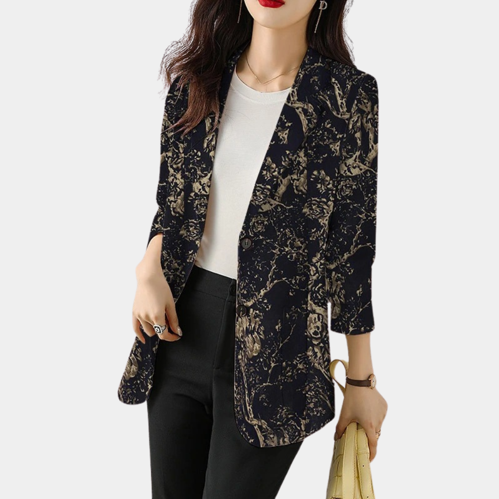 Jenna – Gebloemde Dames Blazer Met Comfortabele Pasvorm