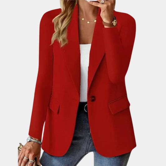 Elena – getailleerde blazer met zachte afwerking